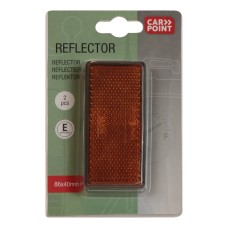 Reflector 86x40mm Oranje 2st.