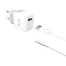 Celly Thuislader 2.4A USB-C Wit