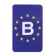 Sticker Europa/Belgie Rechthoek