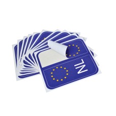 NL/EU nummerplaatsticker 10vel à 2s