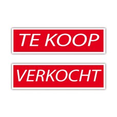 Plaat Te Koop/Verkocht