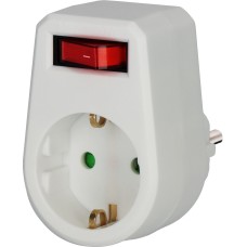 Adapterstekker geaarde1+ schakelaar
