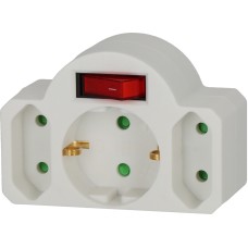 Adapterstekker 2 euro- + 1 VSS Adapterstekker 2 euro- + 1 VSS