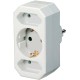 Adapterstekker geaarde 2+1